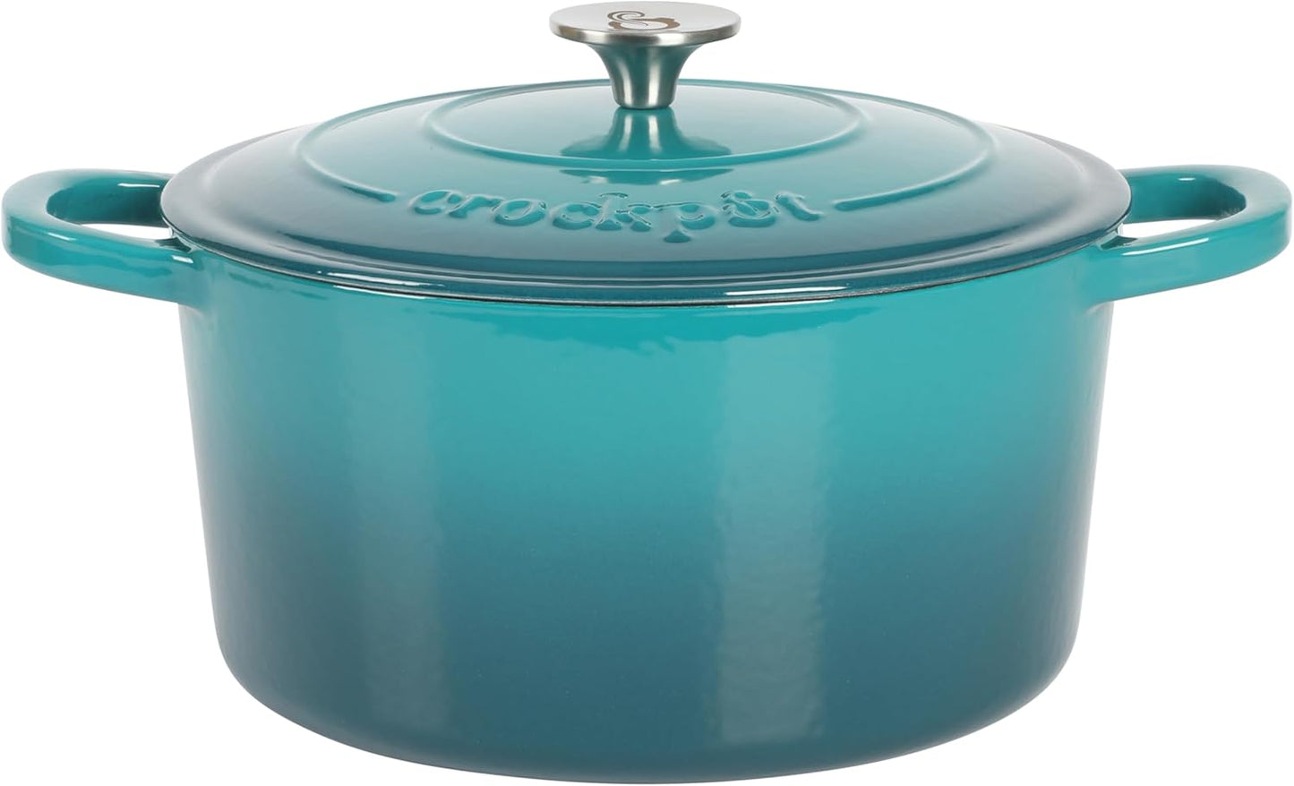 3 Quart Enameled Cast Iron Dutch Oven – Aqua - Curated Catalog T9