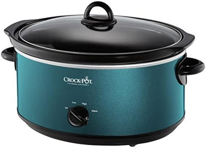 7 Quart Manual Slow Cooker – Turquoise - Curated Catalog K0