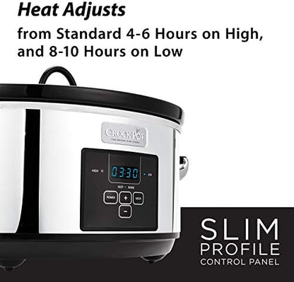 7 Quart Programmable Slow Cooker – Polished Platinum - Curated Catalog U1