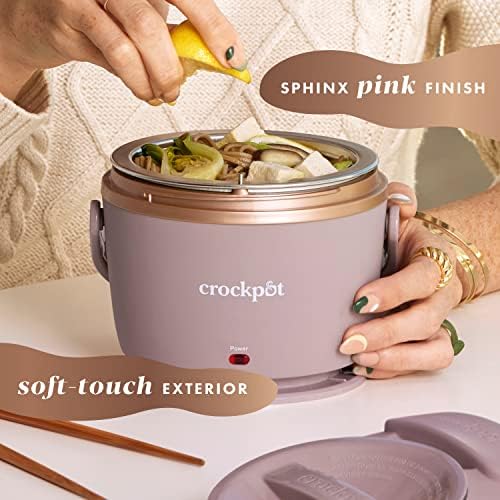 Electric Lunch Box Food Warmer 20oz – Blush Pink - Curated Catalog J0