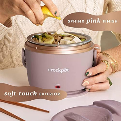 Electric Lunch Box Food Warmer 20oz – Blush Pink - Curated Catalog J0