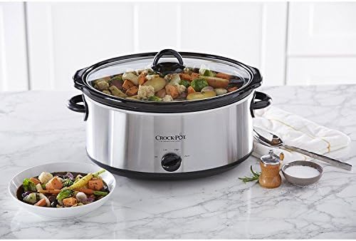 7 Quart Oval Manual Slow Cooker – Stainless Steel - Curated Catalog X8