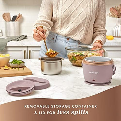 Electric Lunch Box Food Warmer 20oz – Blush Pink - Curated Catalog J0