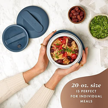 Electric Lunch Box Food Warmer 20oz – Faded Blue - Curated Catalog P4