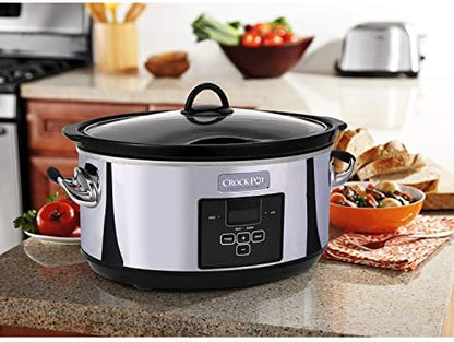 7 Quart Programmable Slow Cooker – Polished Platinum - Curated Catalog U1