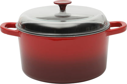 3 Quart Enameled Cast Iron Dutch Oven – Aqua - Curated Catalog T9
