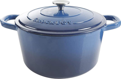 3 Quart Enameled Cast Iron Dutch Oven – Aqua - Curated Catalog T9